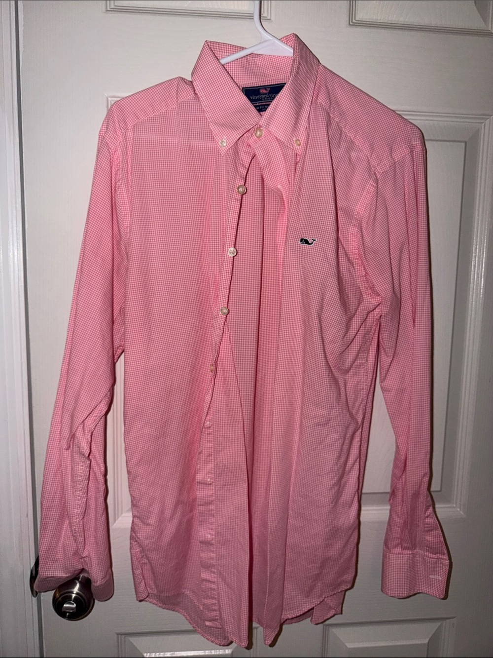 Vineyard Vines Pink Micro-Check Button-Down Shirt